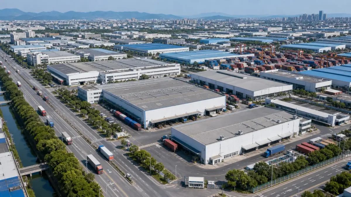Ningbo industrial cluster aerial visual