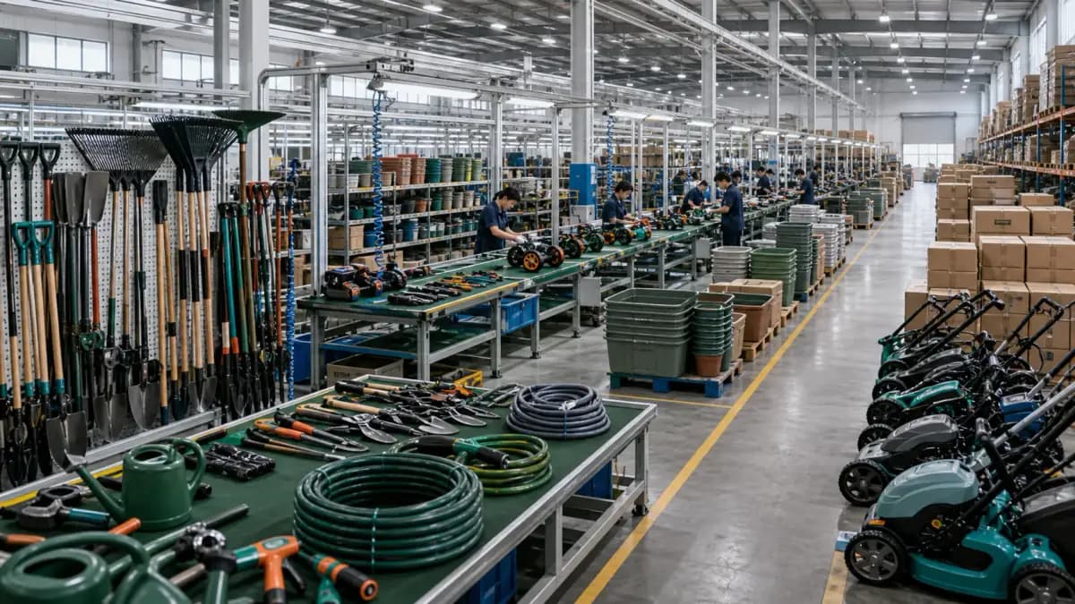 Quanzhou Garden Supplies industrial cluster background