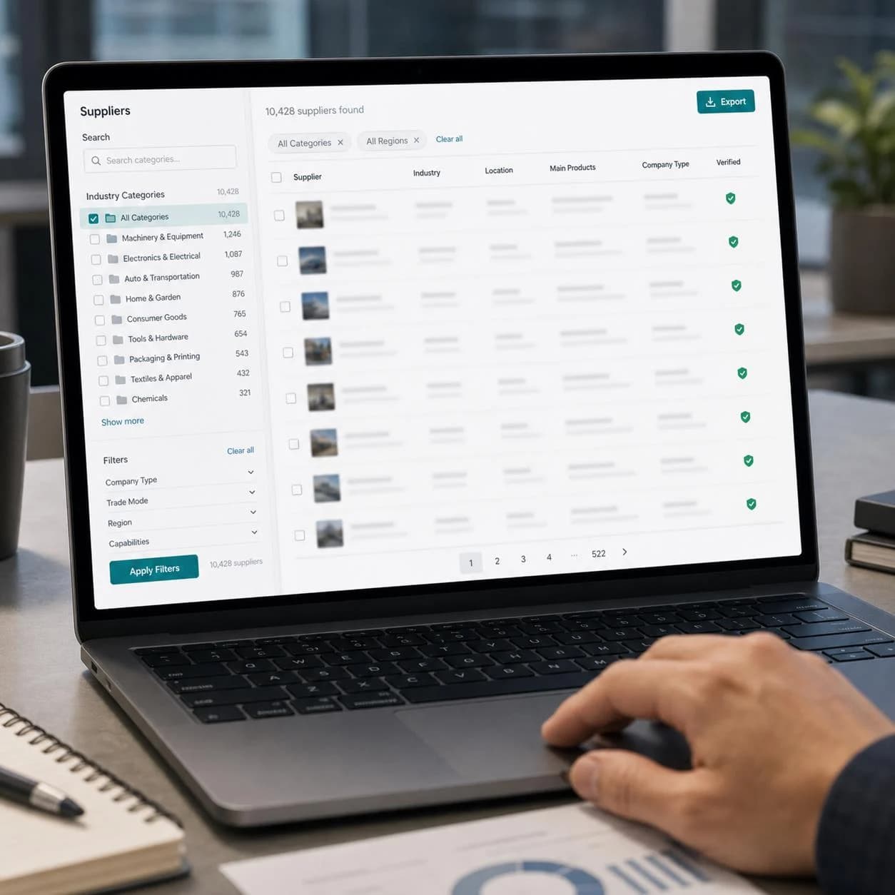 Select Category sourcing workflow visual