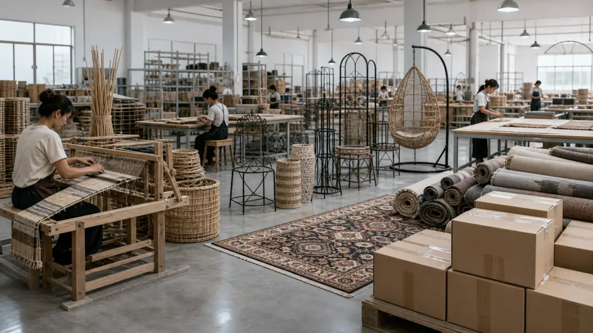 Woven, Rattan and Iron Crafts sourcing category visual